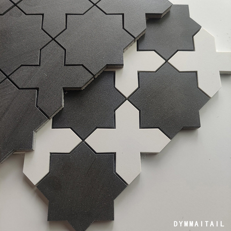 欧式简约复古通体石材300x300马赛克瓷砖卫生间墙砖地砖厨房哑光