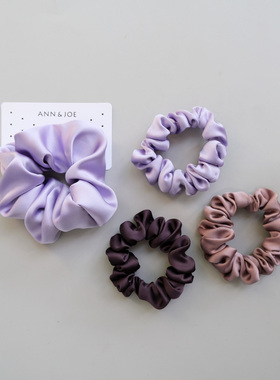 紫色系超仙气质大肠圈ins发圈韩国网红少女头饰手工头绳