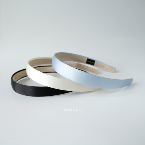 马卡龙色简约真丝发箍