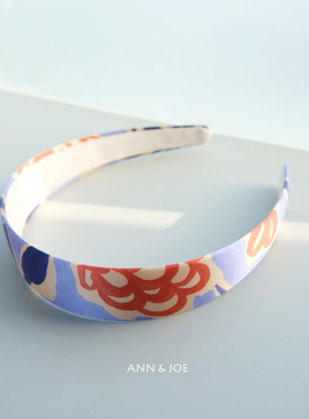 英国进口Liberty真丝发箍Frieze浅紫色花朵气质头箍薄款女压发饰