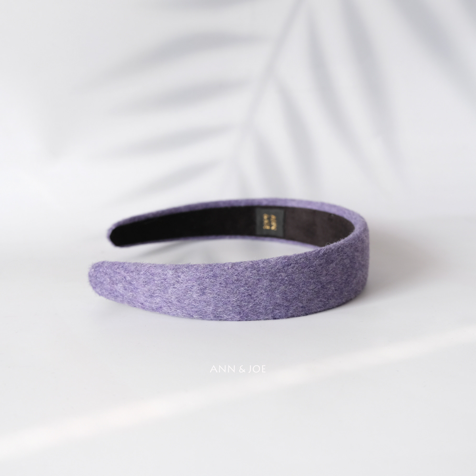 秋冬阿尔巴卡羊毛紫色宽发箍券后39.9元