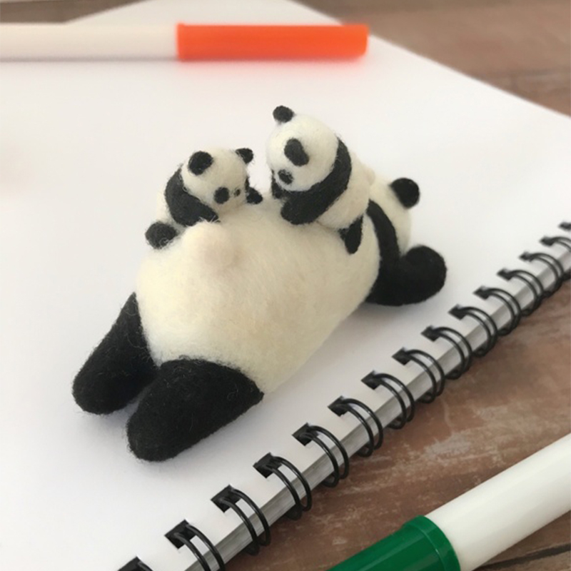 戳戳乐羊毛毡大熊猫手工材料包