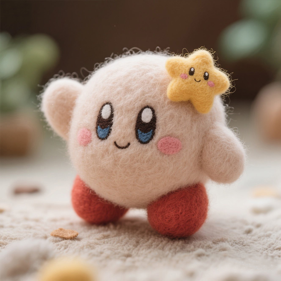 戳戳乐羊毛毡星之卡比手工材料包