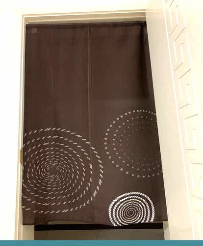 家用布艺门帘简约风装饰入户过道挂帘简约卧室书房免打孔隔断布帘