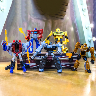 变形玩具红擎天大黄蜂 汽车机器人坦克威震V天蜘蛛合金版金刚模型