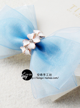 淑女风雪纱头饰森系发圈新品