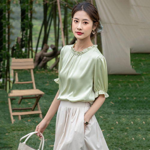高端真丝衬衫轻奢高级感女上衣