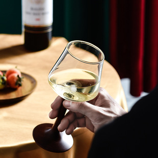 迈卡伦创意红酒杯特色木质高脚玻璃杯商务家居礼品葡萄酒杯