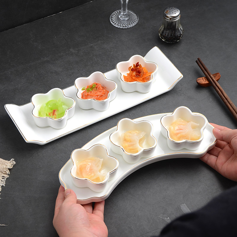 中式餐前小菜碟酒店点心碟位上冷菜开胃菜拼碟小料碟零食碟子小碗