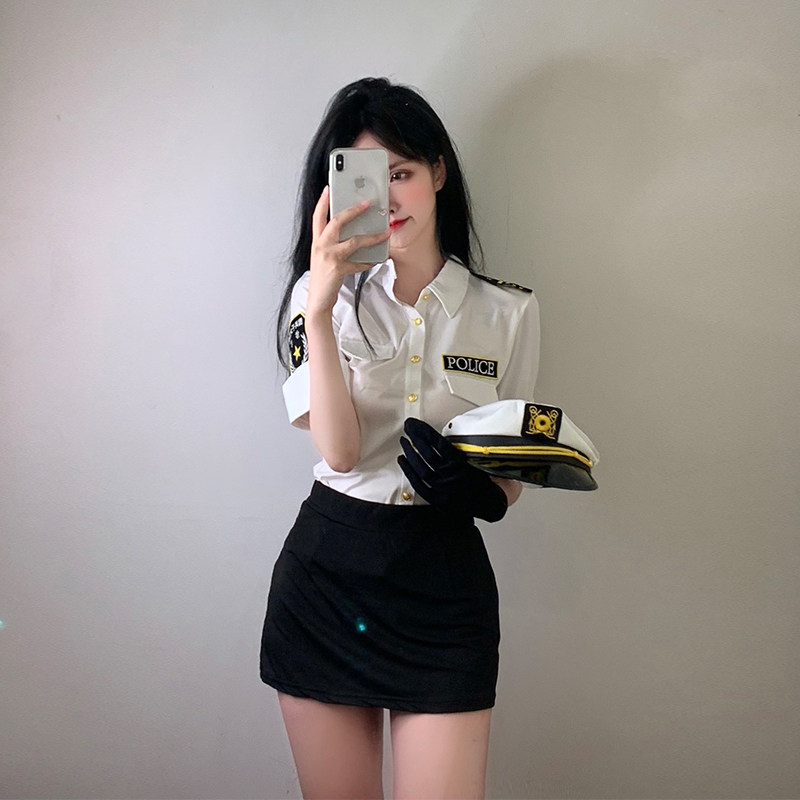 性感教官万圣cosplay女警制服套装纯欲主播空姐角色机师机长秘书图片