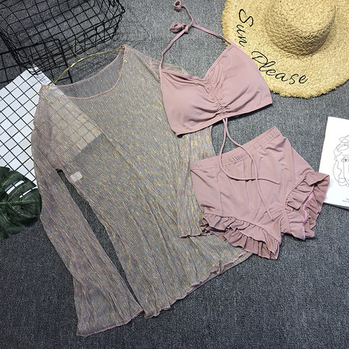 泳衣女分体显瘦遮肚比基尼性感