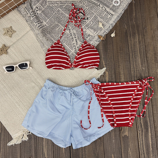 泳衣女款温泉约会分体绝美2025年新款爆款成人比基尼性感纯欲萝莉