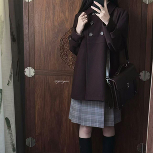 中牌制服馆 堇｜日系羊毛大衣外套JK校服羊毛毛呢外套 SUMIRENIA