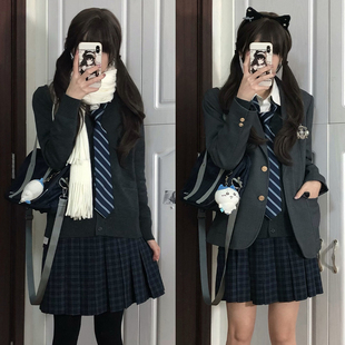 中牌制服馆星河霁秋冬毛料原创JK制服格裙校供半身裙百褶裙短裙
