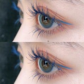 仙女本仙 彩色睫毛膏防水纤长卷翘细刷头不晕染香芋紫宝蓝色多色