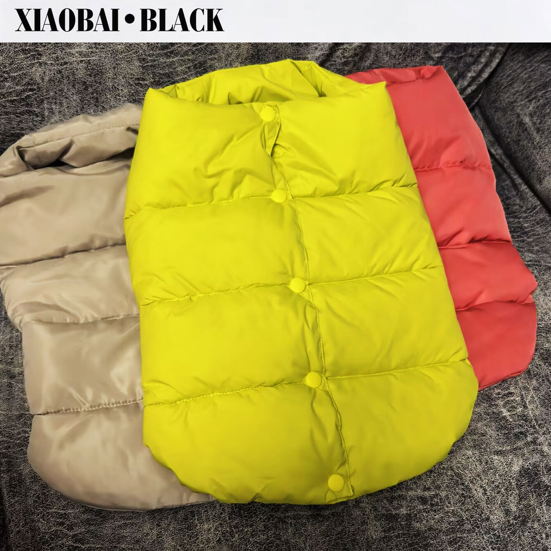宠物狗狗衣服秋冬装加厚保暖背心小型犬泰迪比熊博美雪纳瑞嘿小白