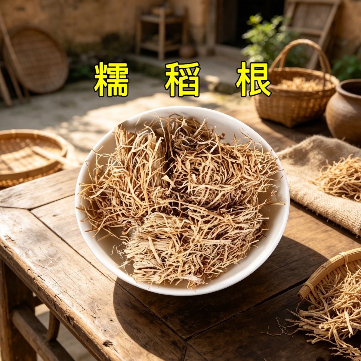 糯稻根 稻根 自然晒干 农家糯米根图片