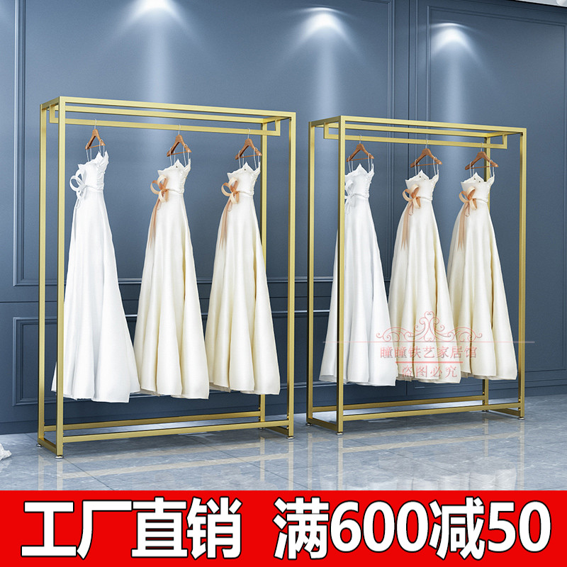 婚纱架子高档展示架婚纱店双层男装挂衣架影楼专用礼服货架落地式