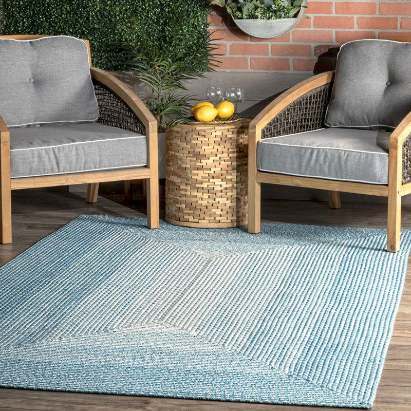 进口客厅茶几地毯方形多色手工编织卧室床边毯室外北欧ins风地垫