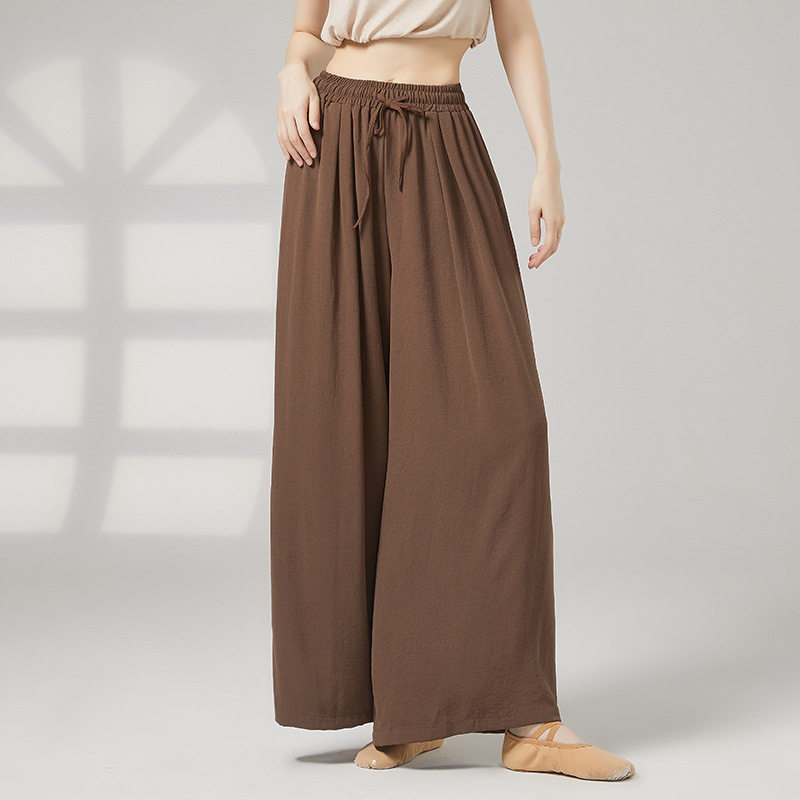 现代舞裤子垂感2025新款古典舞服装中国舞练功秋冬成人舞蹈阔腿裤