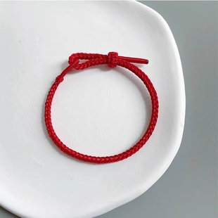 马年手工编织八股编半成品可穿转运珠路路通黄金饰品吊坠挂件手链