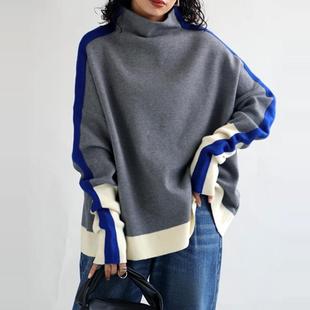 立体感遮肚遮臀彩色独特设计2025日本贵牌宽松针织衫 打底外穿超棒