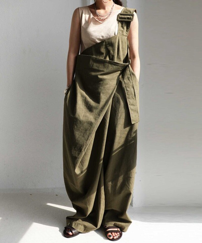 独特惊艳设计与众不同2026夏秋新款日系贵牌宽松麻料背带裤女