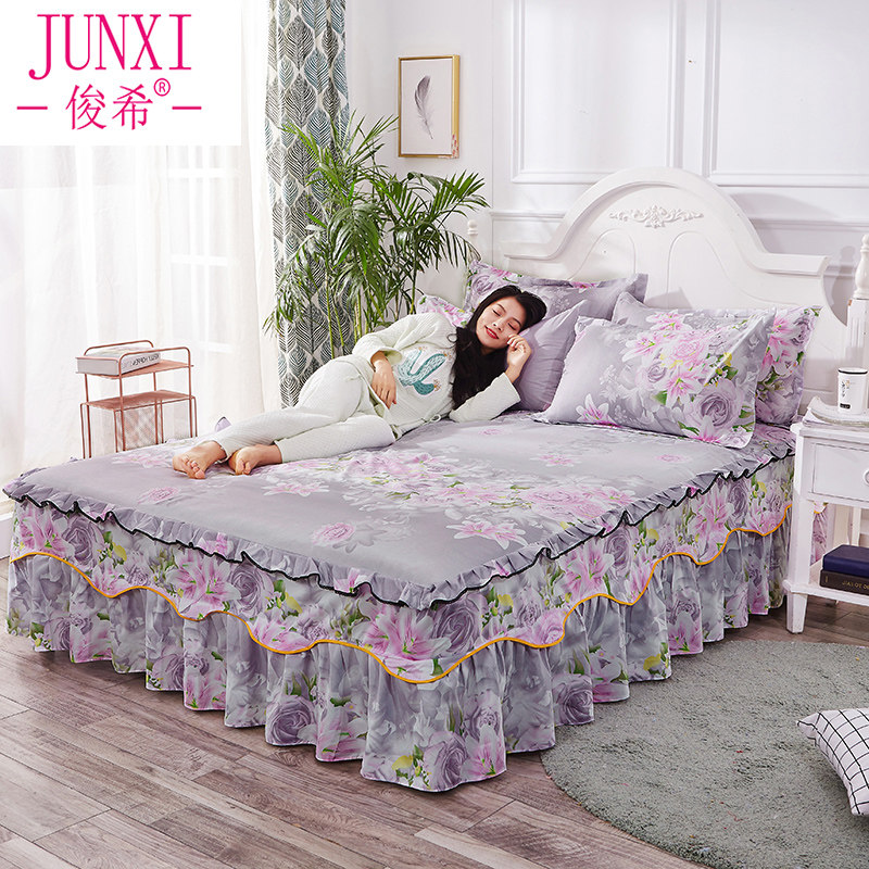 Simmons Bedspread Skirt Bedcover singleton dustproof smart cover 1.5 rice 1.8m sheet mattress Bed cover non-slipin the Bedclothes , Bed skirts  category - from Buy2taobao.com to provide professional Taobao agent buy service