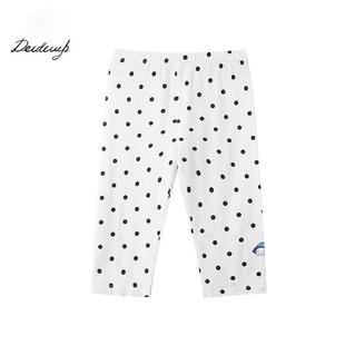 deideiup2025春夏新款休闲裤薄款女中小童凉快舒适长裤波点七分裤