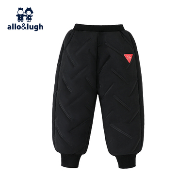 【清仓】allolugh童装儿童加绒加厚宝宝棉裤冬装男女中小童保暖裤