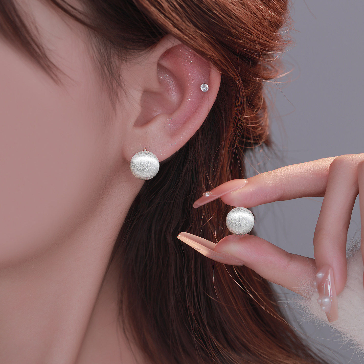 Z小姐 999银极简拉丝耳环女2026新款爆款复古轻奢高级感耳扣耳钉,饰品/流行首饰/时尚饰品新,耳环,淘宝优惠券,粉丝福利购,淘宝优惠卷