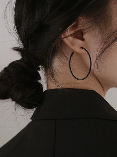 Z小姐 Черные серьги, 2025 года, популярно в интернете