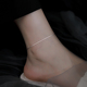 Z小姐925纯银蛇骨脚链女轻奢小众设计感足链简约脚环2025新款 爆款