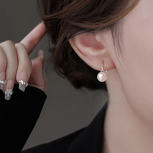 Z小姐925纯银天然珍珠耳环女轻奢气质高跟鞋 耳饰 珍珠耳钉2025新款