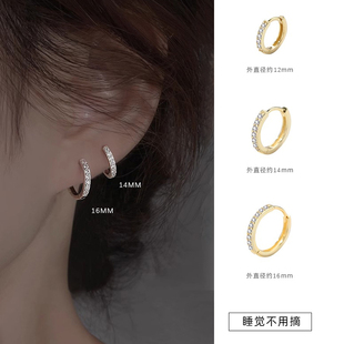 百搭耳圈耳环小众设计感高级耳钉 潮时尚 Z小姐 耳扣耳环女2024新款