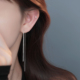 Z小姐999银满天星流苏耳线女2026新款 爆款 小众气质高级感耳环耳饰