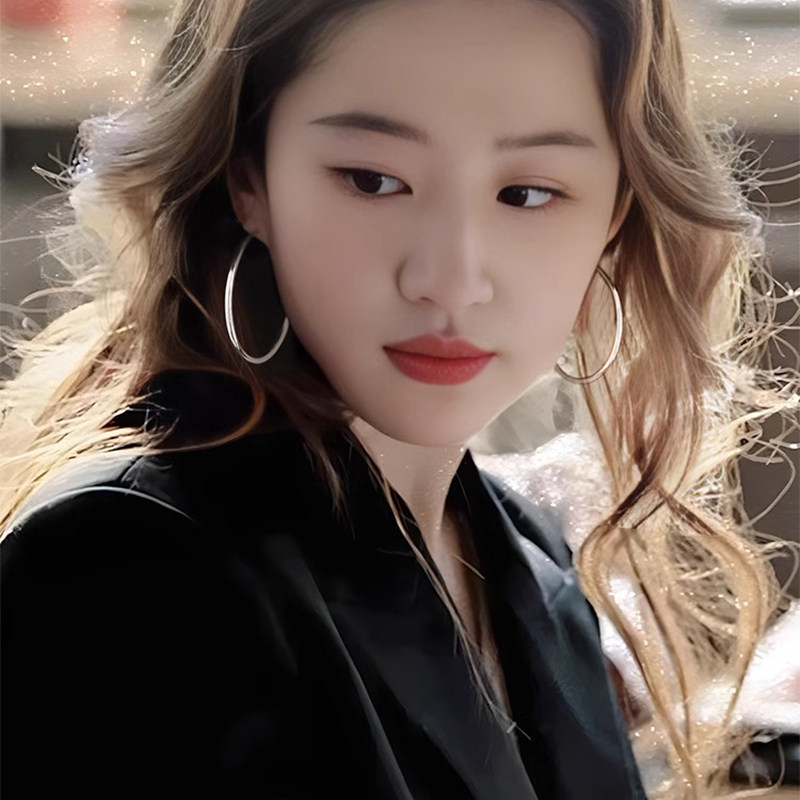 Z小姐 玫瑰的故事刘亦菲同款素圈耳环圆圈气质小众耳饰女2025新款,饰品/流行首饰/时尚饰品新,耳环,淘宝优惠券,粉丝福利购,淘宝优惠卷