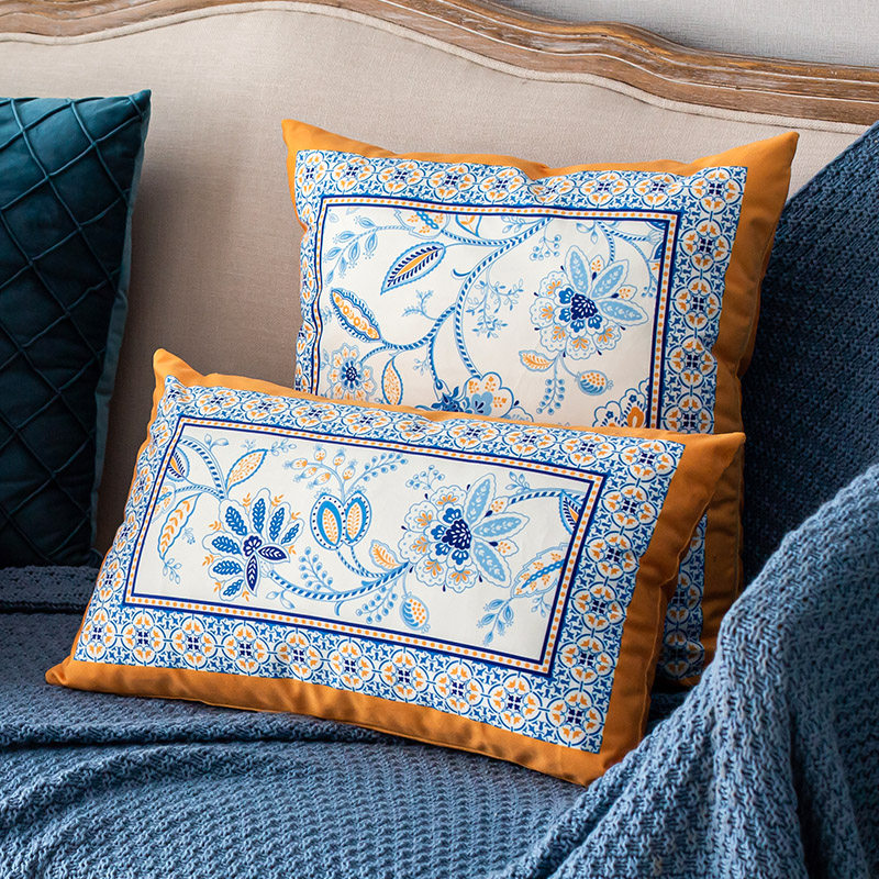 欧式抱枕沙发客厅靠枕含芯可拆洗抱枕套午睡枕家用方形沙发靠背垫