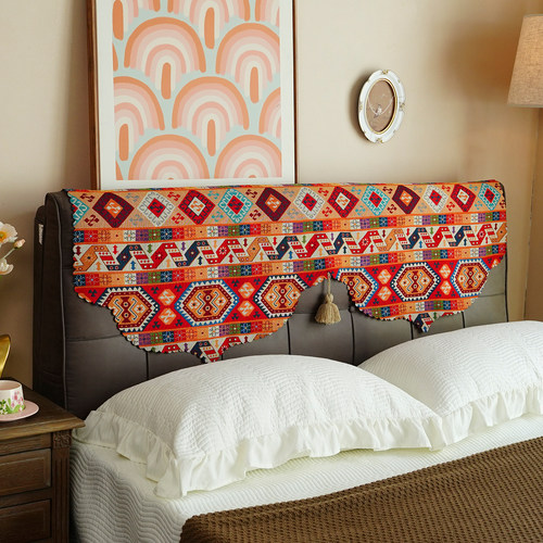 万能通用床头盖巾布艺提花床头罩