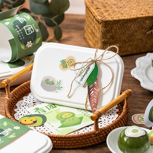 青团包装盒冰糕雪媚娘三明治蛋糕盒礼盒贴纸一次性打包盒子绿豆糕
