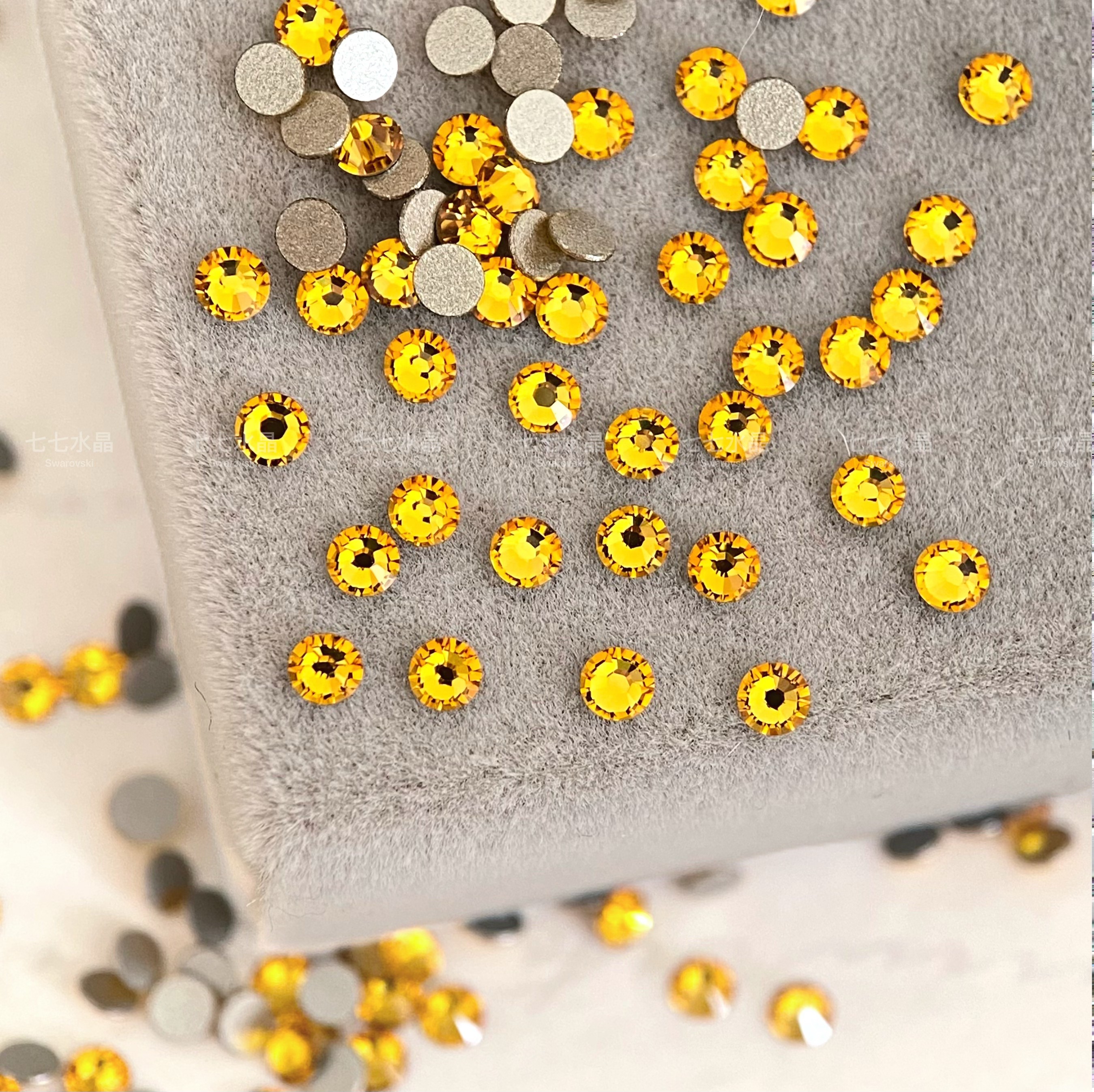 正品施家华子水晶2058平底圆钻292向日葵黄美甲饰品发夹装饰DIY,彩妆/香水/美妆工具,指甲装饰,淘宝优惠券,粉丝福利购,淘宝优惠卷