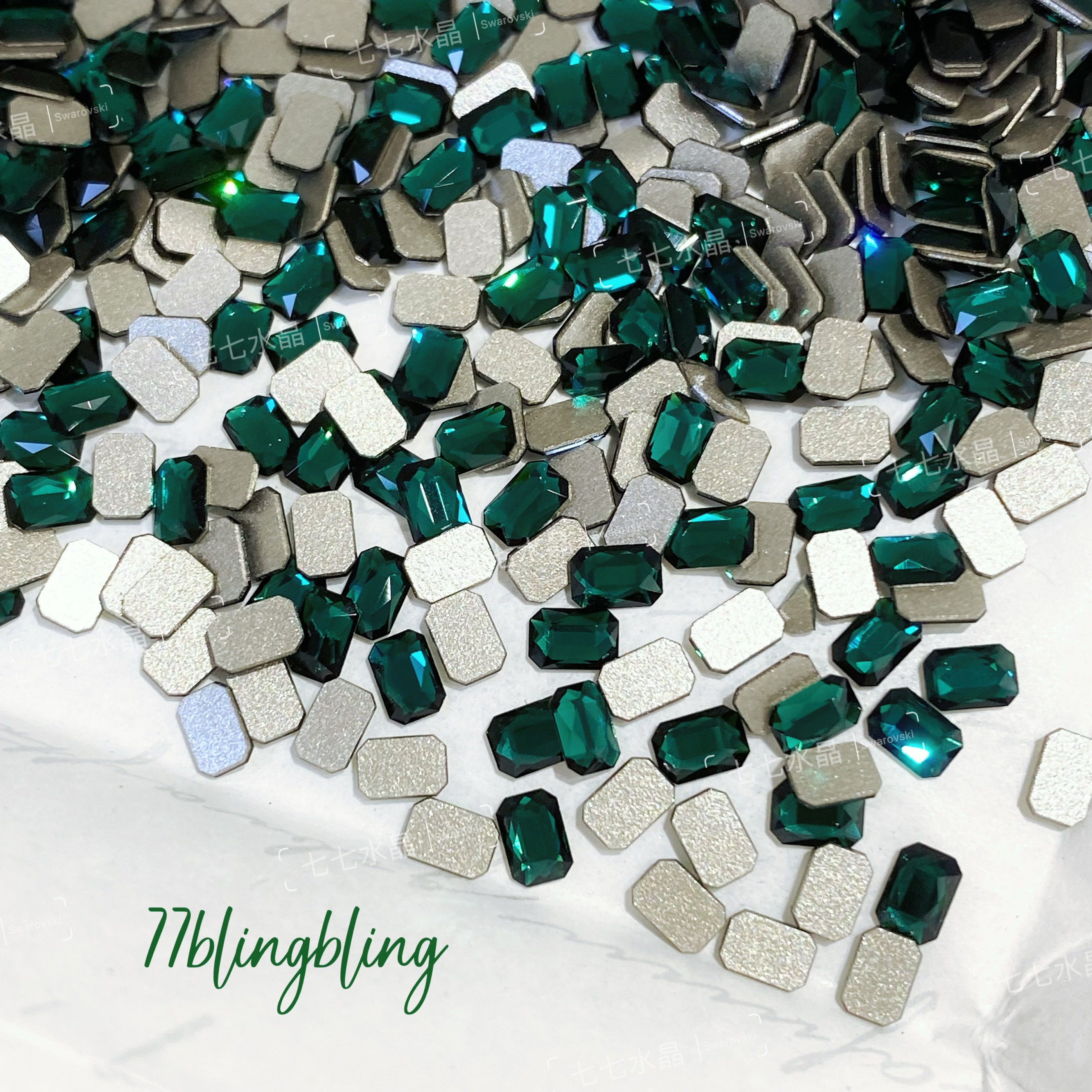 正品施加水晶华子2602平底八角205祖母绿八角合集美甲饰品,彩妆/香水/美妆工具,指甲装饰,淘宝优惠券,粉丝福利购,淘宝优惠卷