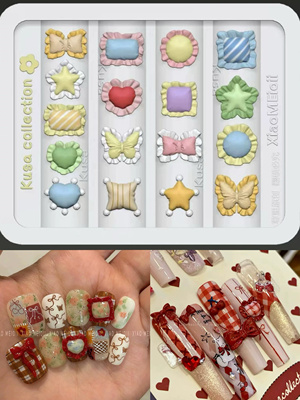 Kusacollection联名XIAOMEI抱枕模具爱心星星蝴蝶diy穿戴甲模具