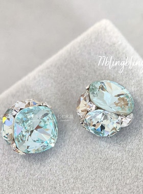正品奥地利水晶华子4470小肥方美甲成品钻球合集美甲饰品主钻8mm