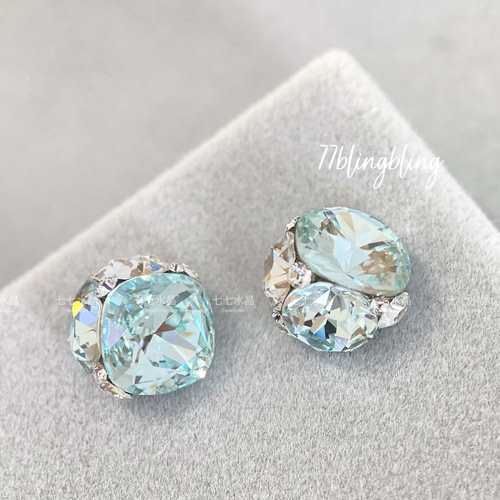 正品奥地利水晶华子4470小肥方美甲成品钻球合集美甲饰品主钻8mm