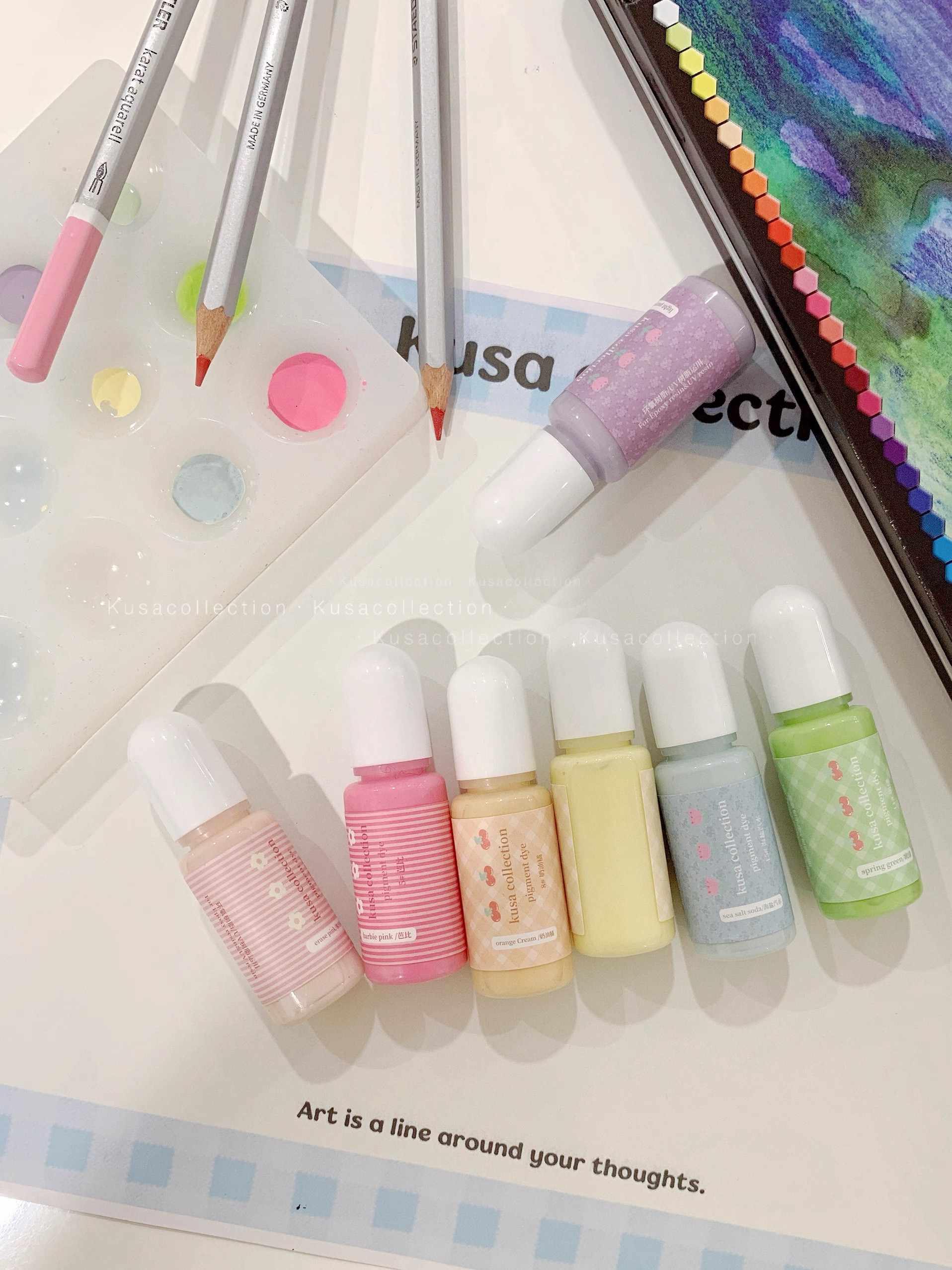 Kusacollection 定制模具胶调色颜料diy材料高饱和