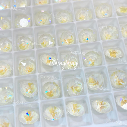 正品施家水晶冰川白l129d奥地利1088尖底圆ss29美甲饰品DIY发夹