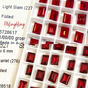 正品施家水晶华子美甲钻4527小冰糖227鲜红276斯佳丽红新年饰品