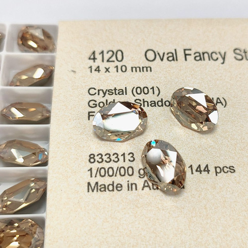 正品施家水晶华子001gsha金色魅影鸽子蛋合集4120/4128尖底饰品