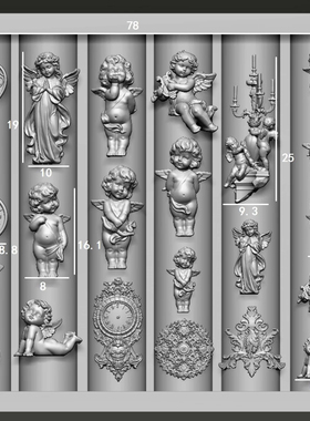 Kusacollection联名猪猪小众精致天使合集美甲模具diy穿戴甲模具